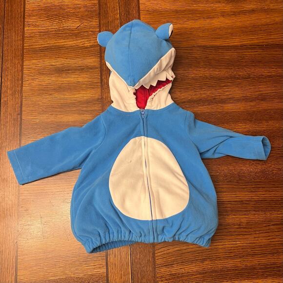 Baby Toddler Shark Costume Jacket size 12 months front zipper - Picture 2 of 13